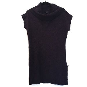 [MAJORA]Short Sleeve Cowl Neck Pullover Sweater XL